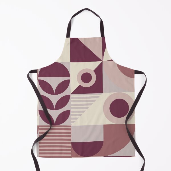 Item preview, Maroon, Beige, and Brown Mid Century  designed and sold by Ideeplyfeltit.