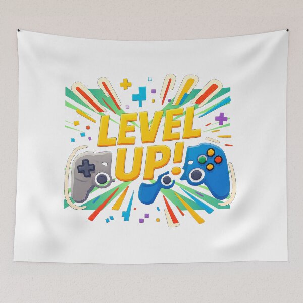 Item preview, Level Up! Gaming Sticker – Bold & Vibrant designed and sold by SVenterprises.