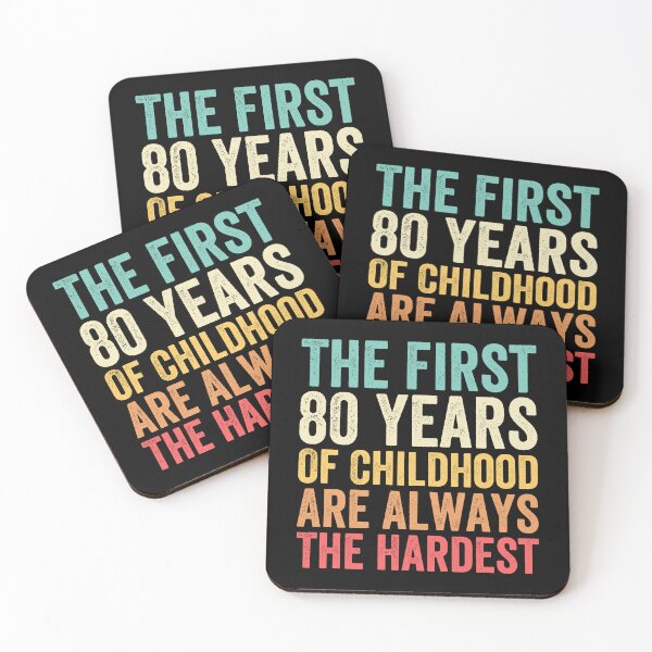 Item preview, The First 80 Years Are The Hardest - Funny 80th Birthday Gifts For Men & Women designed and sold by Easy-Teezy.