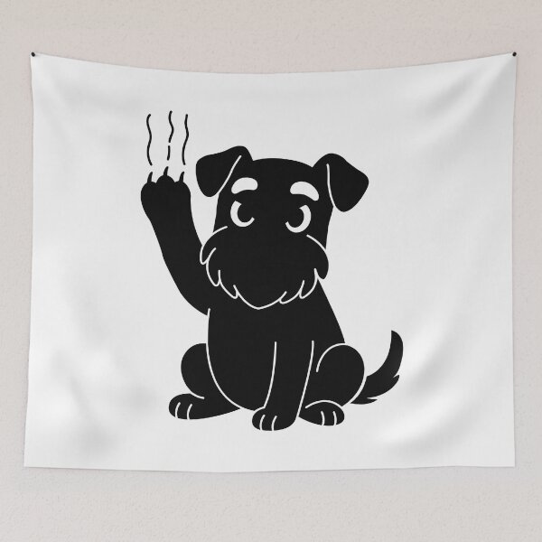 Item preview, Give Me Attention? – Playful Dog Illustration designed and sold by CurlyDude.