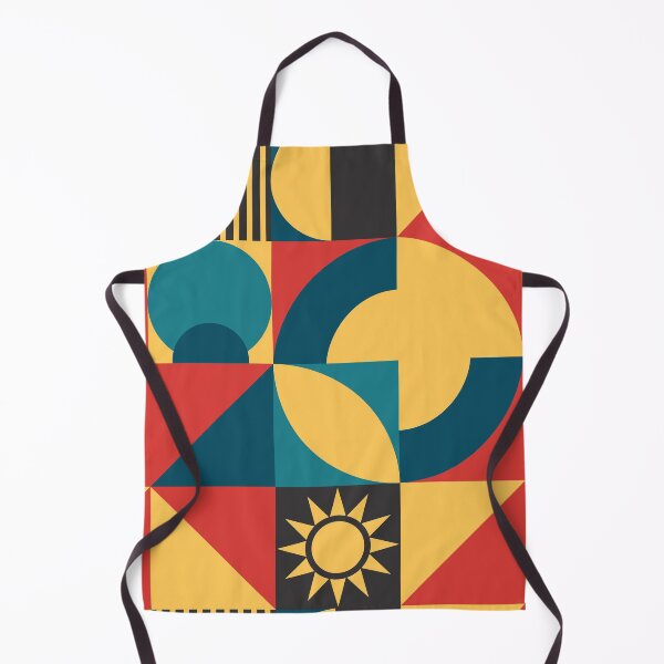 Item preview, Bauhaus Interior Design Creates Calm Structure: Accent in Teal, Yellow, Black and Red Bauhaus designed and sold by Ideeplyfeltit.
