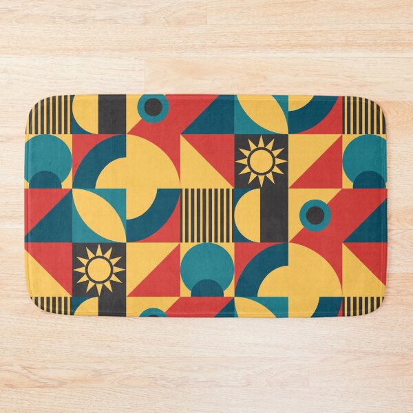 Item preview, Bauhaus Interior Design Creates Calm Structure: Accent in Teal, Yellow, Black and Red Bauhaus designed and sold by Dezinix.