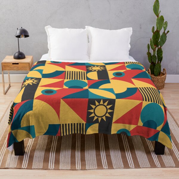 Item preview, Bauhaus Interior Design Creates Calm Structure: Accent in Teal, Yellow, Black and Red Bauhaus designed and sold by Ideeplyfeltit.