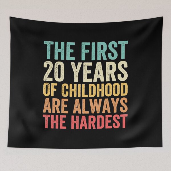 Item preview, The First 20 Years Are The Hardest - Funny 20th Birthday Gifts For Men & Women designed and sold by Easy-Teezy.