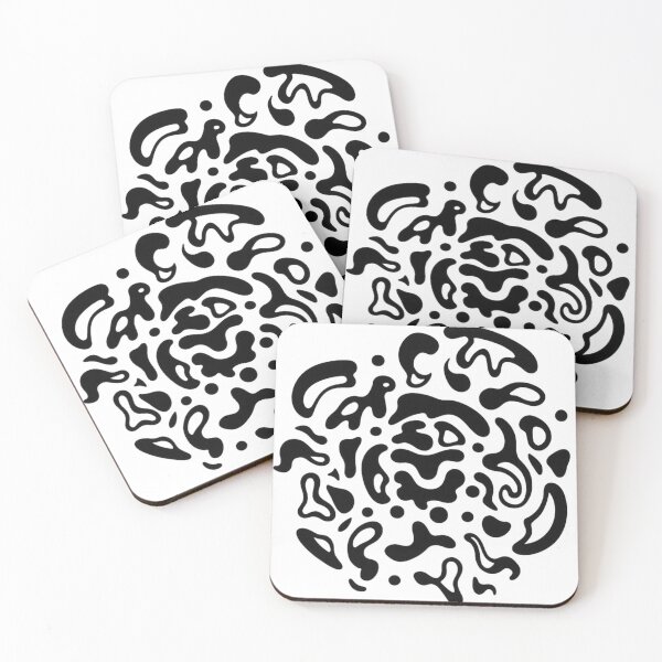 Item preview, Copy of Trippy Abstract Black and White Blobs / Rose designed and sold by Lucidesigns.