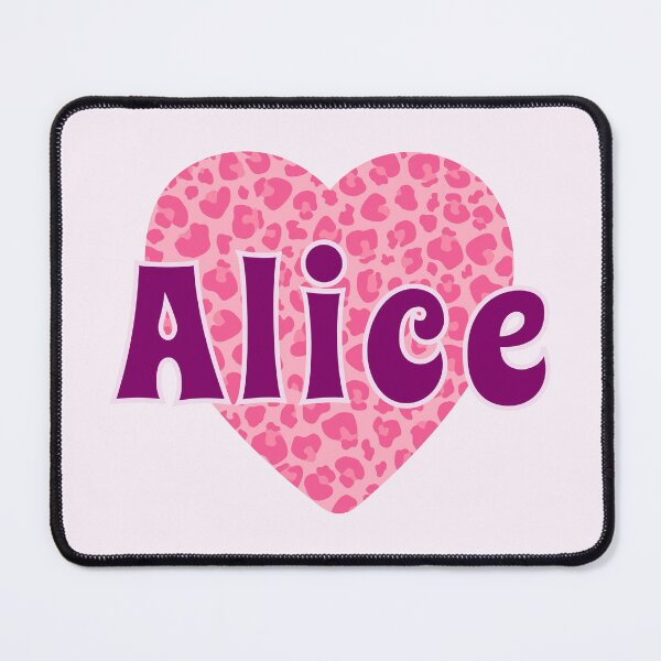 Item preview, Alice Name Pink Leopard Heart  designed and sold by Jeallan Designs.