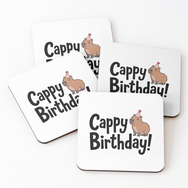 Item preview, Cappy Birthday! Cute Capybara Birthday Pun designed and sold by PMCreative.