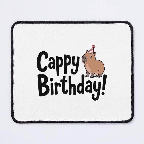 Item preview, Cappy Birthday! Cute Capybara Birthday Pun designed and sold by PMCreative.