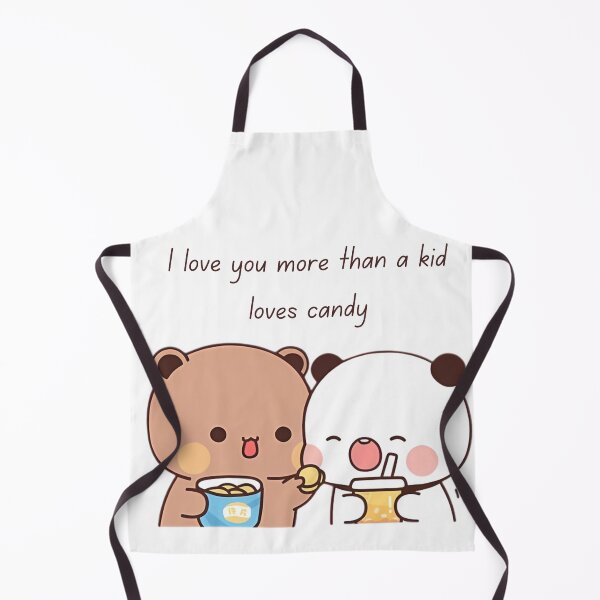 Item preview, I love you more than a kid loves candy Bubu Dudu Birthday Panda And Brownie Bear True Love Couple 2026 designed and sold by DaresToDream.