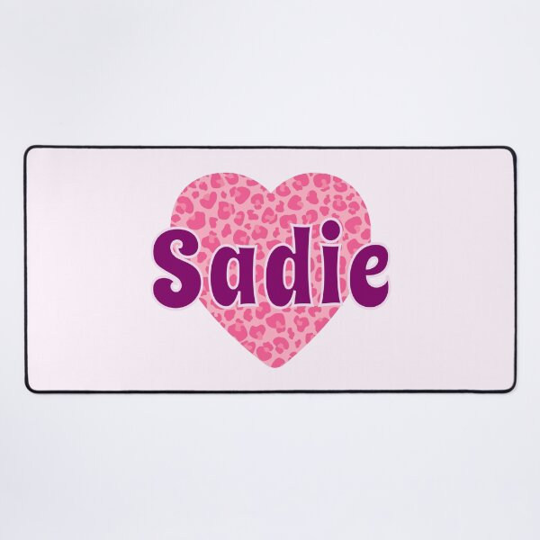 Item preview, Sadie Name Pink Leopard Heart designed and sold by Jeallan Designs.