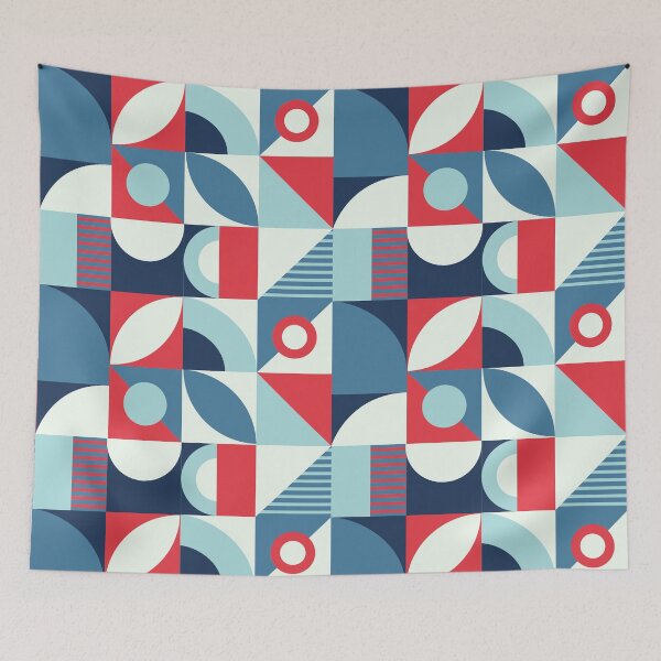 Item preview, Transform Interiors With Bauhaus Interior Design: Incorporate Red And Blue Layers Bauhaus                       designed and sold by Dezinix.