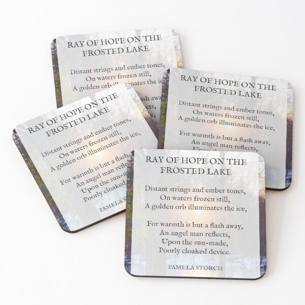 Item preview, Ray of Hope on the Frosted Lake Poem by Pamela Storch designed and sold by Pamela Storch.