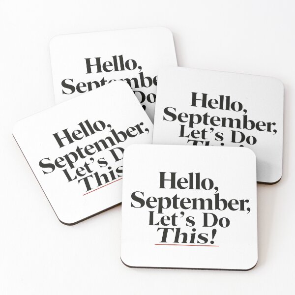 Item preview, Hello September Let’s Do This Motivational Typography designed and sold by Haji  Kamora.