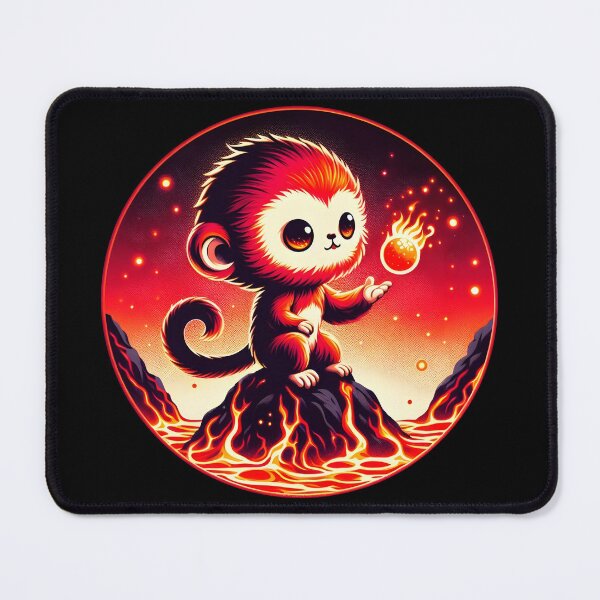 Item preview, Monkey Playing with Fireball, Ai Generated Art  designed and sold by ACC .