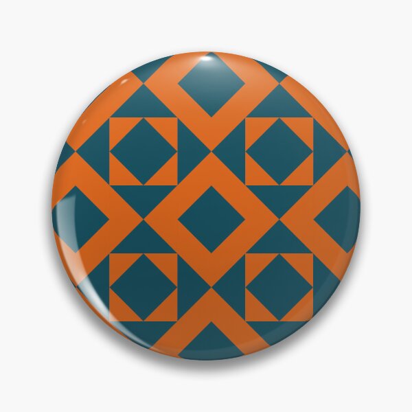 Item preview, Retro Teal and Orange Geometric  designed and sold by Ideeplyfeltit.