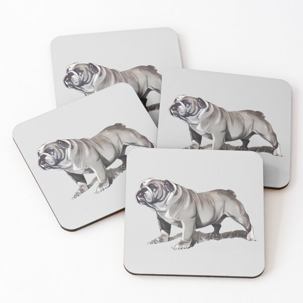 Item preview, Sturdy Bulldog, Drawing, Cute Muscular DOG designed and sold by JoyfulWhimsy.