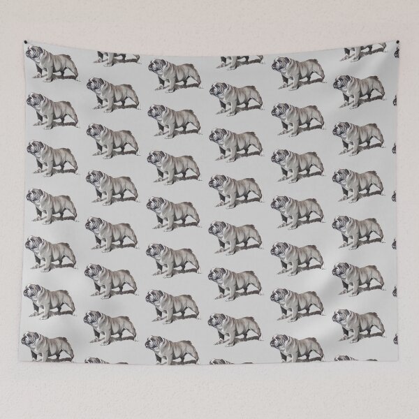 Item preview, Sturdy Bulldog, Drawing, Cute Muscular DOG designed and sold by JoyfulWhimsy.