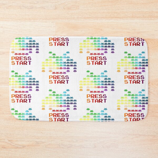 Item preview, Space invaders press start  designed and sold by KetiaArtWorld.