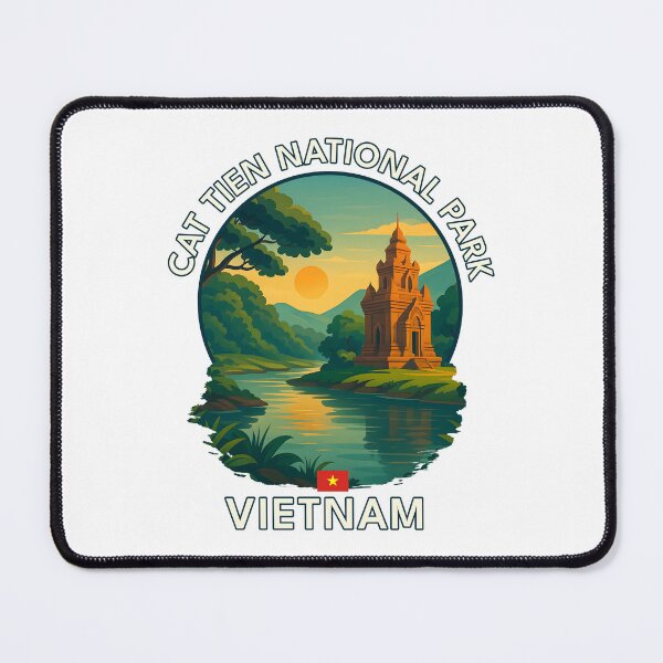 Item preview, Cat Tien National Park Dong Nai Vietnam - Iconic Asia Landmark Travel vacation destination souvenir art  designed and sold by inkNext.