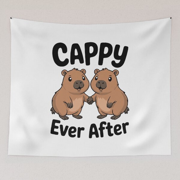 Item preview, Cappy Ever After! Cute Capybara Pun designed and sold by PMCreative.