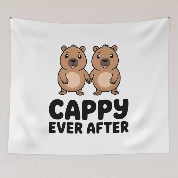 Item preview, Cappy Ever After! Cute Capybara Puns designed and sold by PMCreative.