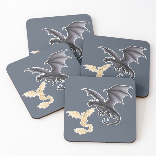 Item preview, Fantasy Dragon Riders - Ancient Shadows and Golden Wings designed and sold by Charlotte Paints.