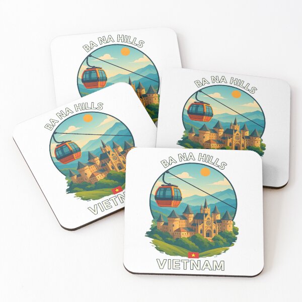Item preview, Ba Na Hills Cable Car Da Nang Vietnam - Iconic Asia Landmark Travel vacation destination souvenir art  designed and sold by inkNext.
