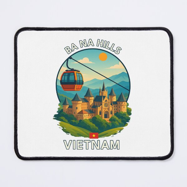 Item preview, Ba Na Hills Cable Car Da Nang Vietnam - Iconic Asia Landmark Travel vacation destination souvenir art designed and sold by inkNext.