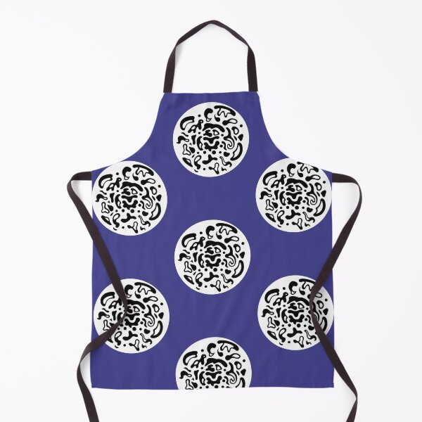 Item preview, Circular Trippy Abstract Black and White Blobs / Rose designed and sold by Lucidesigns.