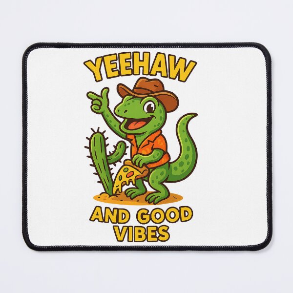 Item preview, Lizard Yeehaw and Good Vibes designed and sold by FunnySignalStudio.