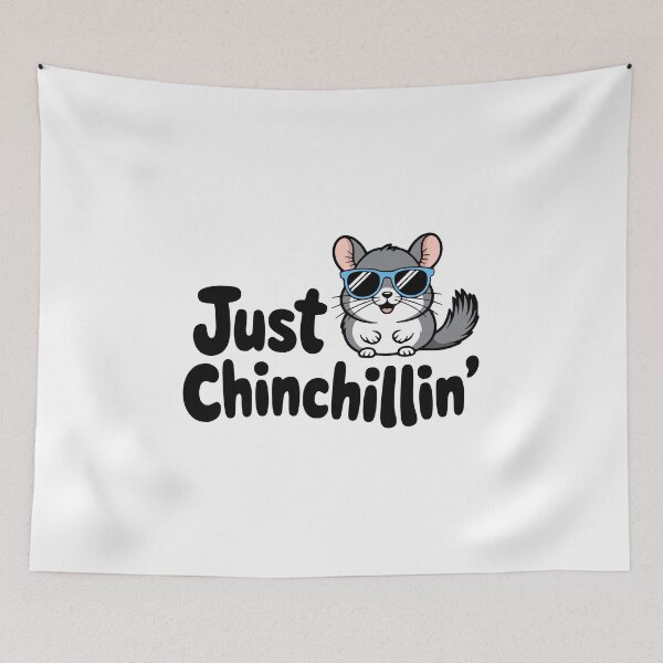 Item preview, Just Chinchillin'! Cute Chinchilla Pun designed and sold by PMCreative.