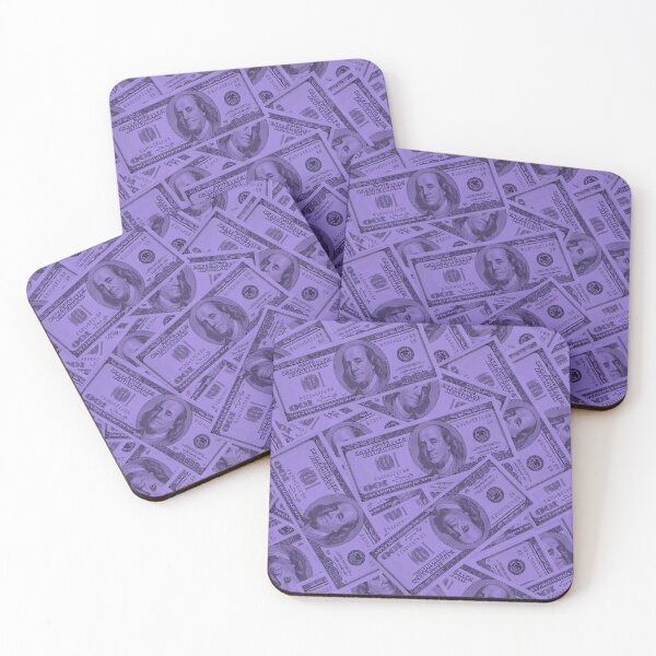 Item preview, Purple Dollar Bill Pattern designed and sold by Ideeplyfeltit.