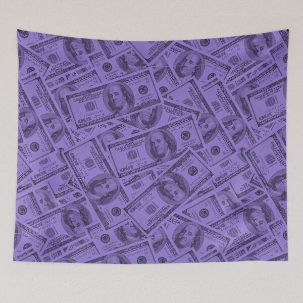 Item preview, Purple Dollar Bill Pattern designed and sold by Ideeplyfeltit.
