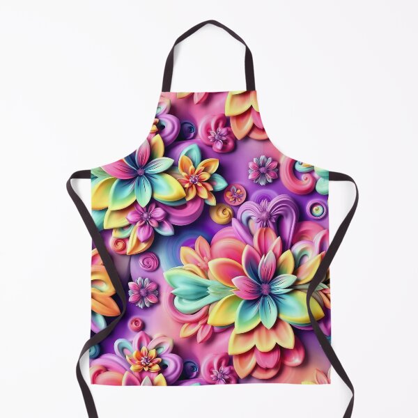 Item preview, Dreamy 3D Pastel Floral Swirls Pattern designed and sold by TheGaliyaStudio.
