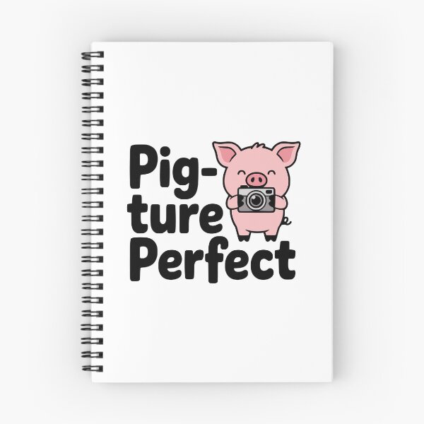 Item preview, Pig-Ture Perfect! Cute Pig Photography Pun designed and sold by PMCreative.