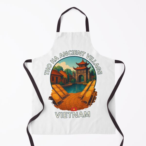 Item preview, Tho Ha Ancient Village Bac Giang Vietnam - Iconic Asia Landmark Travel vacation destination souvenir art designed and sold by inkNext.