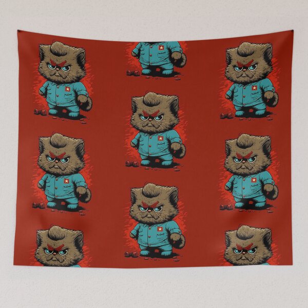 Item preview, Commie KITTY (VLADIMIR)  designed and sold by CleverCulture.
