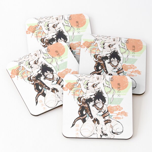 Item preview, Upper Six Daki & Gyutaro Anime Demon Duo Art Print designed and sold by BrianJohnStick.