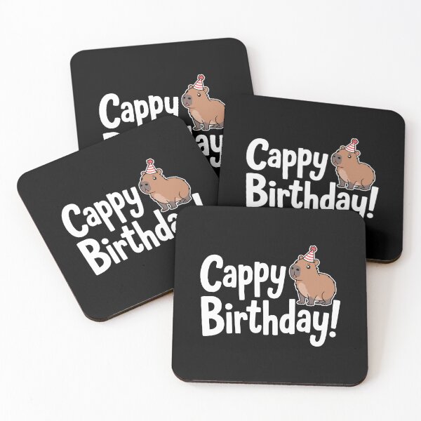 Item preview, Cappy Birthday! Funny Capybara Birthday Pun designed and sold by PMCreative.