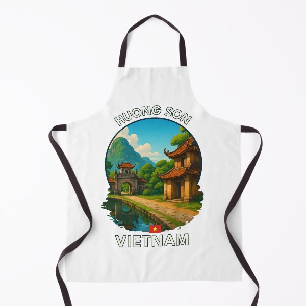 Item preview, Huong Son Ancient Village Ha Nam Vietnam - Iconic Asia Landmark Travel vacation destination souvenir art  designed and sold by inkNext.