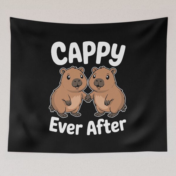 Item preview, Cappy Ever After! Funny Capybara Pun designed and sold by PMCreative.