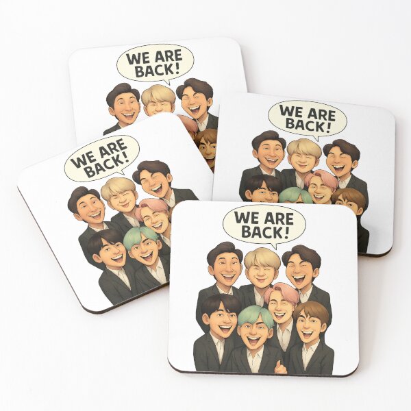 Item preview, We Are Back! BTS Bangtan Sonyeondan Bulletproof Boy Scouts designed and sold by Artsy Stuff.