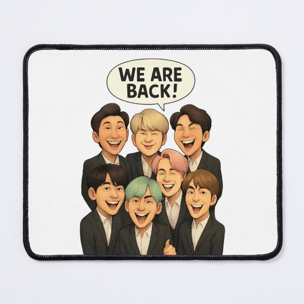 Item preview, We Are Back! BTS Bangtan Sonyeondan Bulletproof Boy Scouts designed and sold by Artsy Stuff.