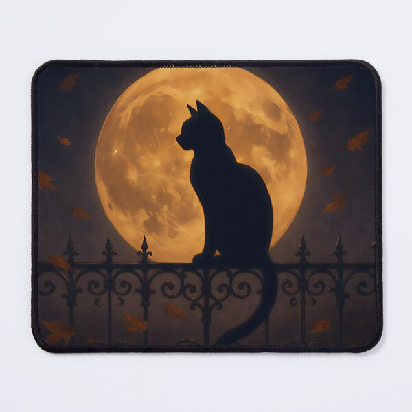 Item preview, Black Cat Gothic Halloween Wall Art designed and sold by dxange.