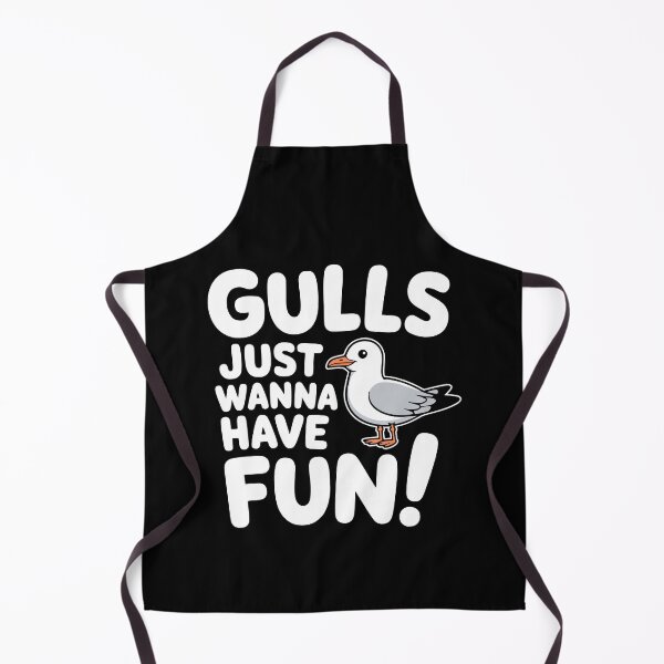 Item preview, Gulls Just Wanna Have Fun! Funny Seagull Pun designed and sold by PMCreative.