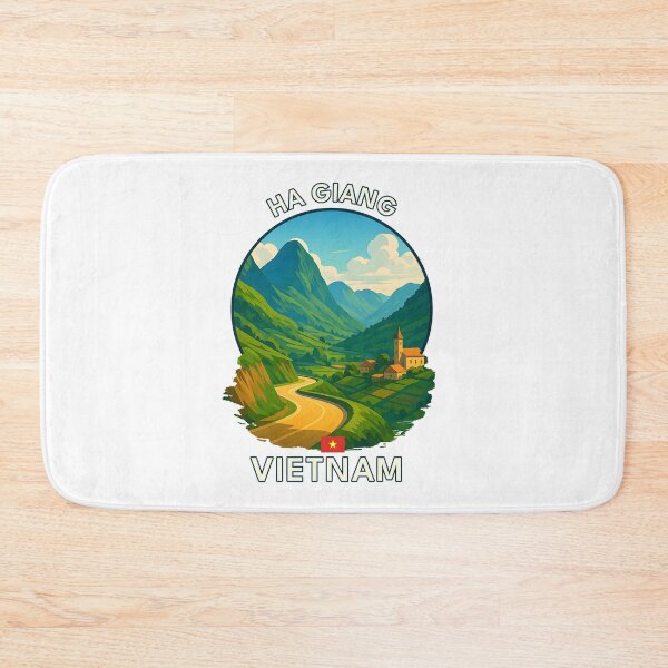 Item preview, Ha Giang Loop Vietnam - Iconic Asia Landmark Travel vacation destination souvenir art  designed and sold by inkNext.