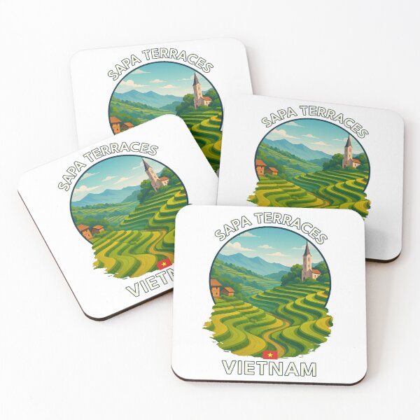Item preview, Sapa Terraces Lao Cai - Vietnam - Iconic Asia Landmark Travel vacation destination souvenir art  designed and sold by inkNext.