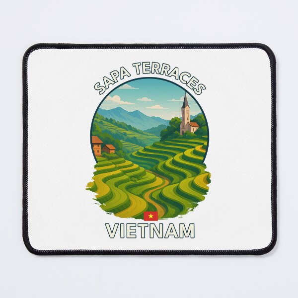 Item preview, Sapa Terraces Lao Cai - Vietnam - Iconic Asia Landmark Travel vacation destination souvenir art designed and sold by inkNext.