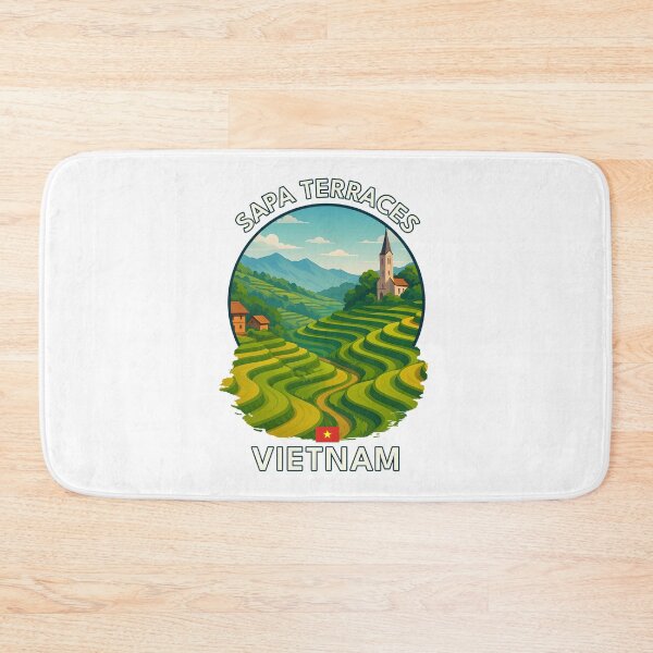 Item preview, Sapa Terraces Lao Cai - Vietnam - Iconic Asia Landmark Travel vacation destination souvenir art  designed and sold by inkNext.