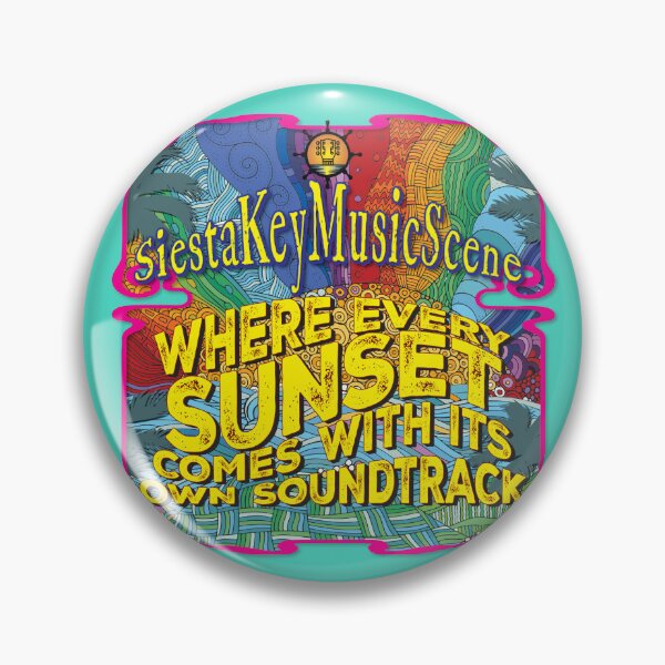 Item preview, Music Scene & Rock 'n' Roll Logo – Psychedelic Siesta Key Live Music Art designed and sold by Siesta Key Music Scene.